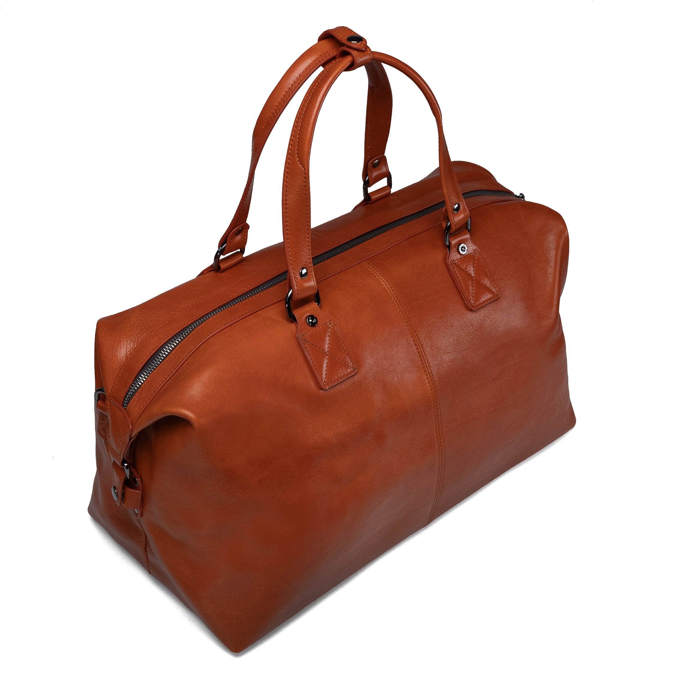 Sac de voyage en cuir marron Valmio Kane