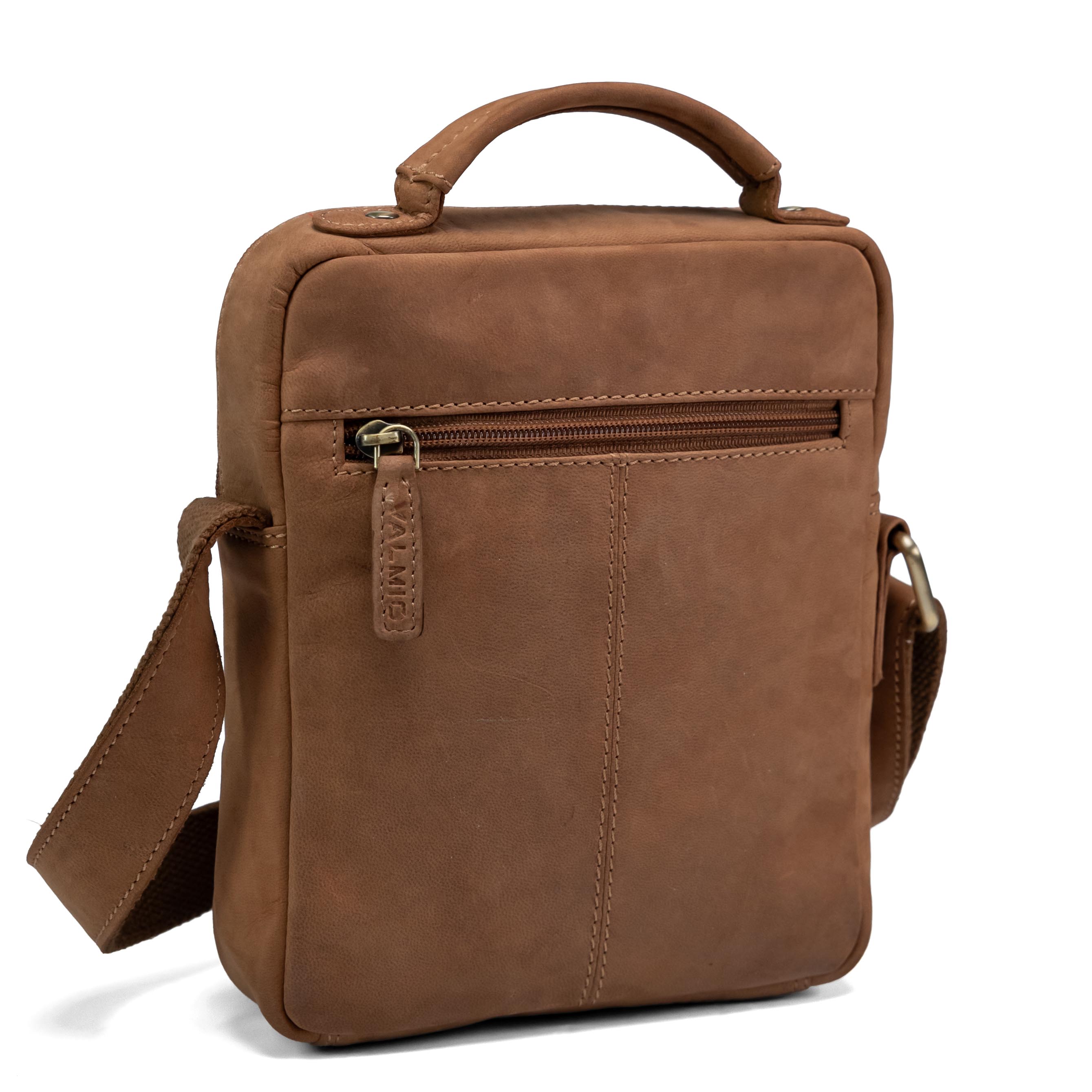 Bolso de hombro Valmio Craft color tostado oscuro