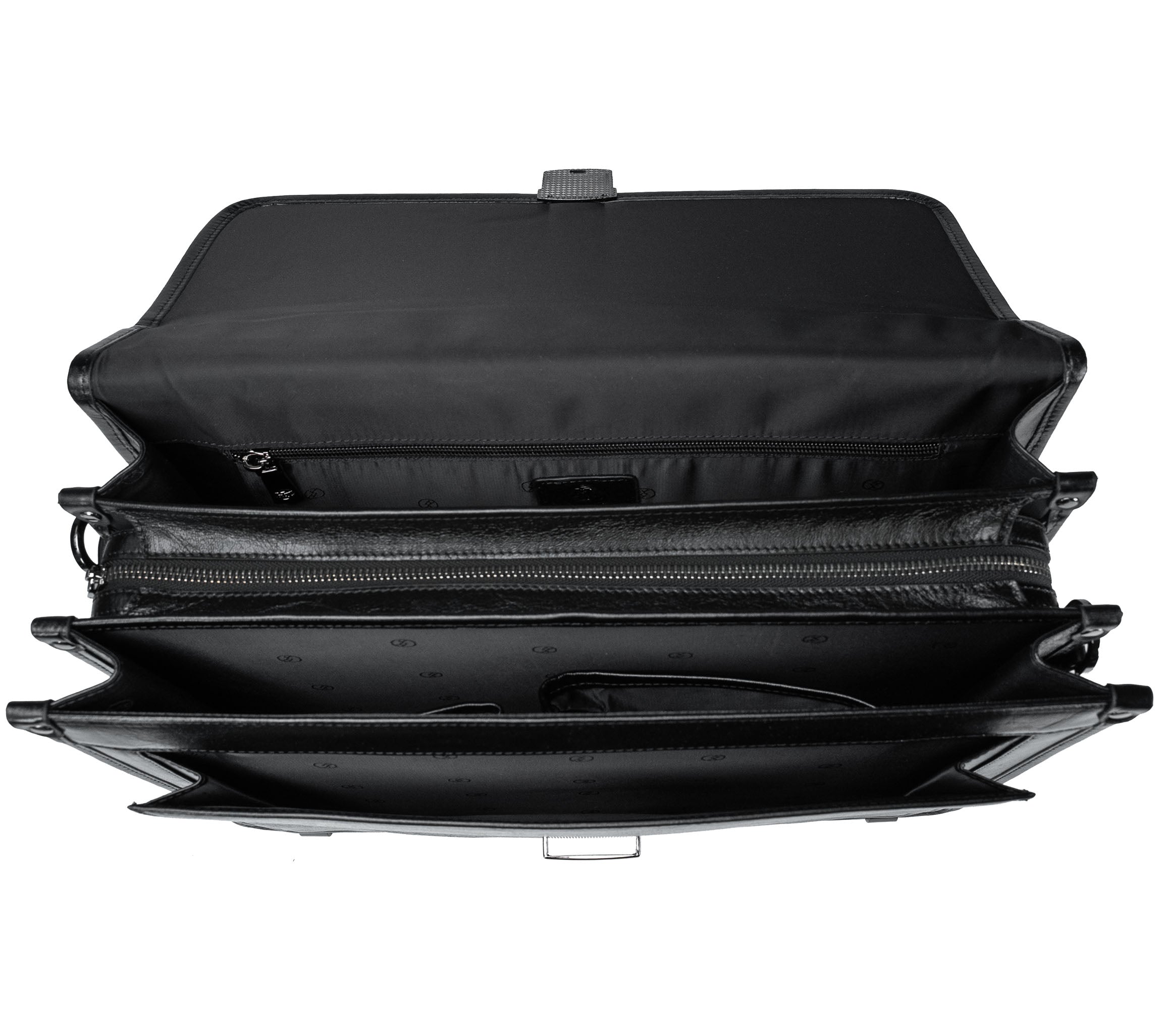 Serviette en cuir pour homme Arven noir