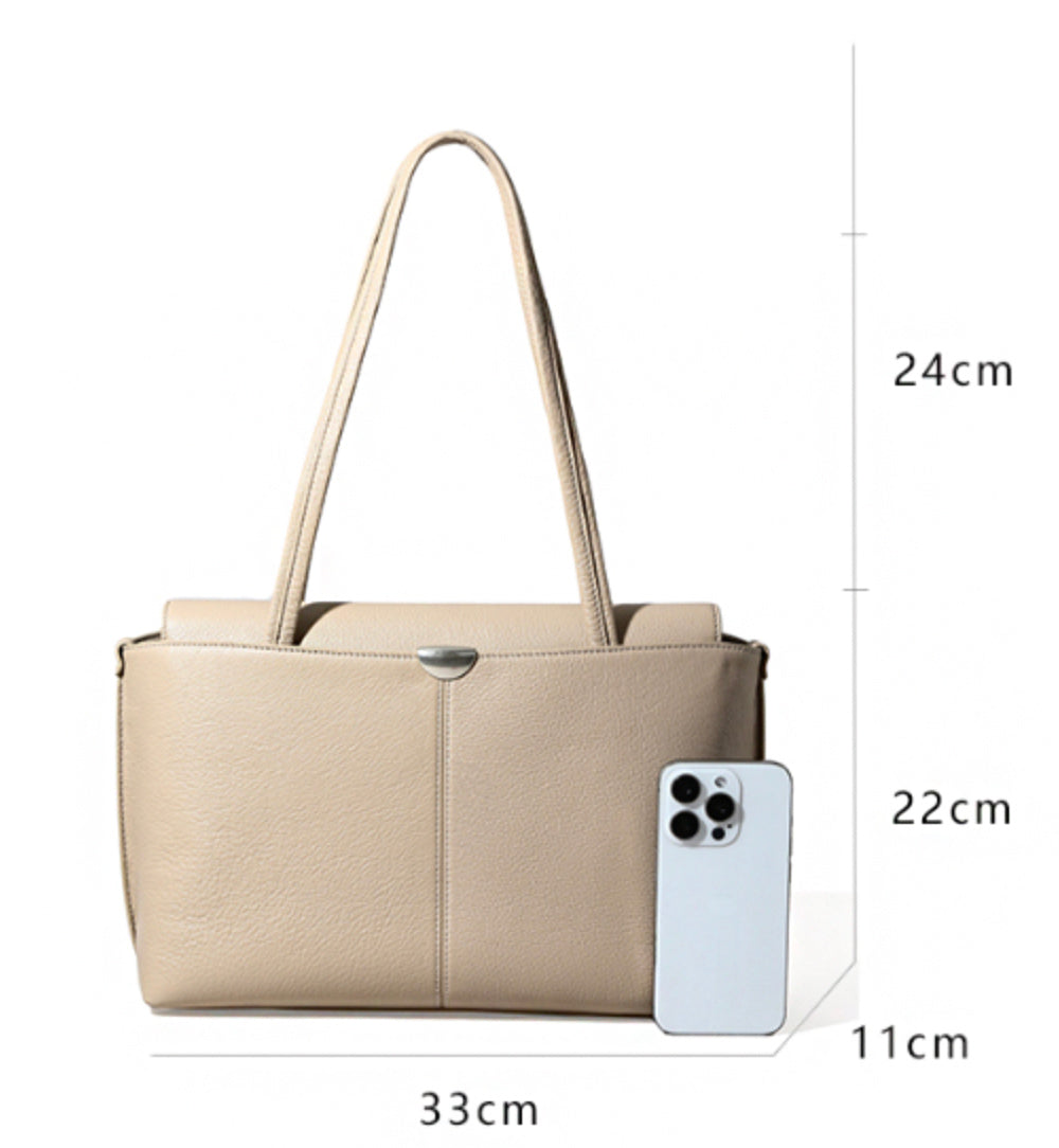 Sac à main en cuir pour femme Valmio Denora - moka
