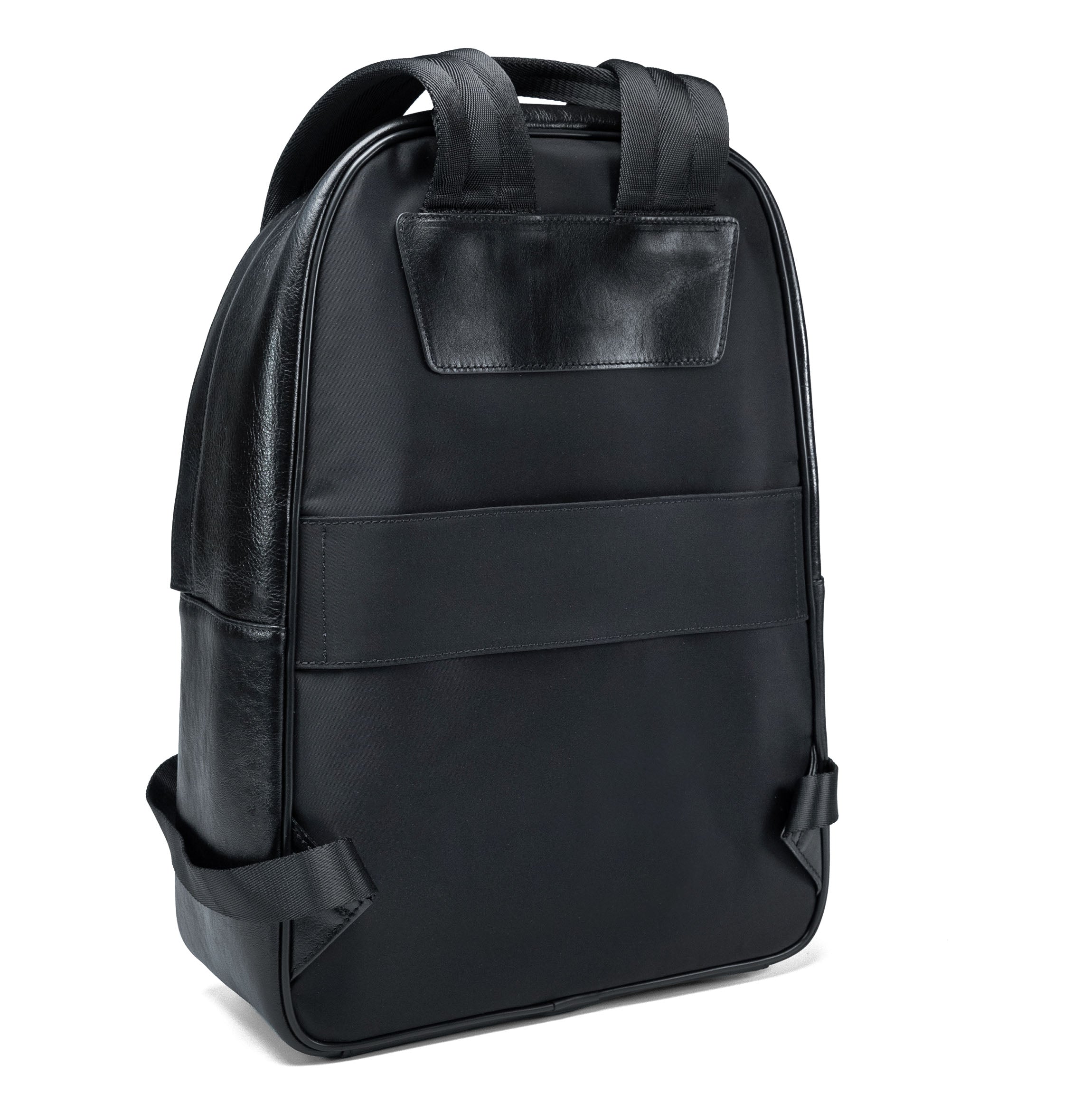 Valmio Borton Leder-Rucksack - Schwarz