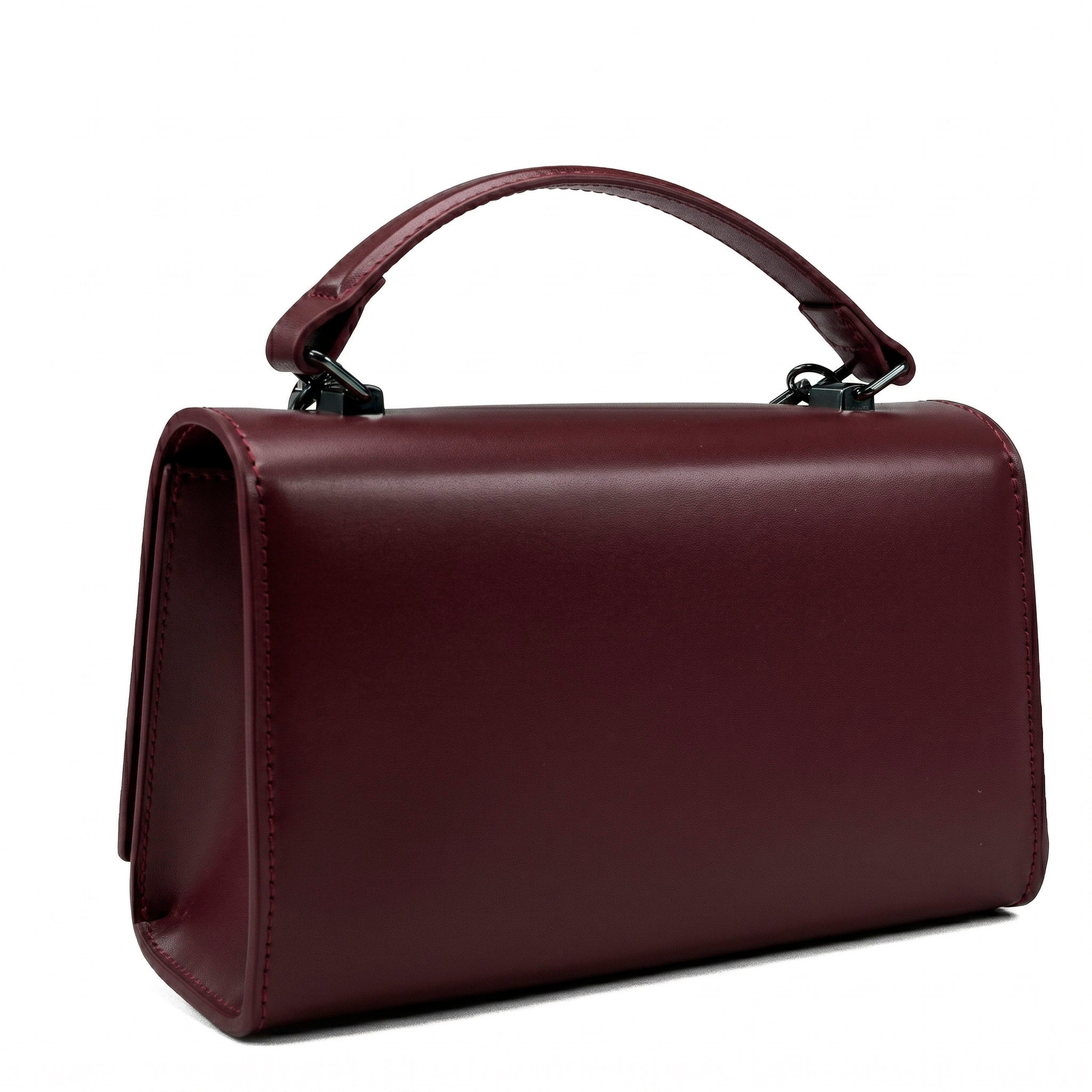 Sac à main en cuir pour femme Valmio Rinora - bordeaux