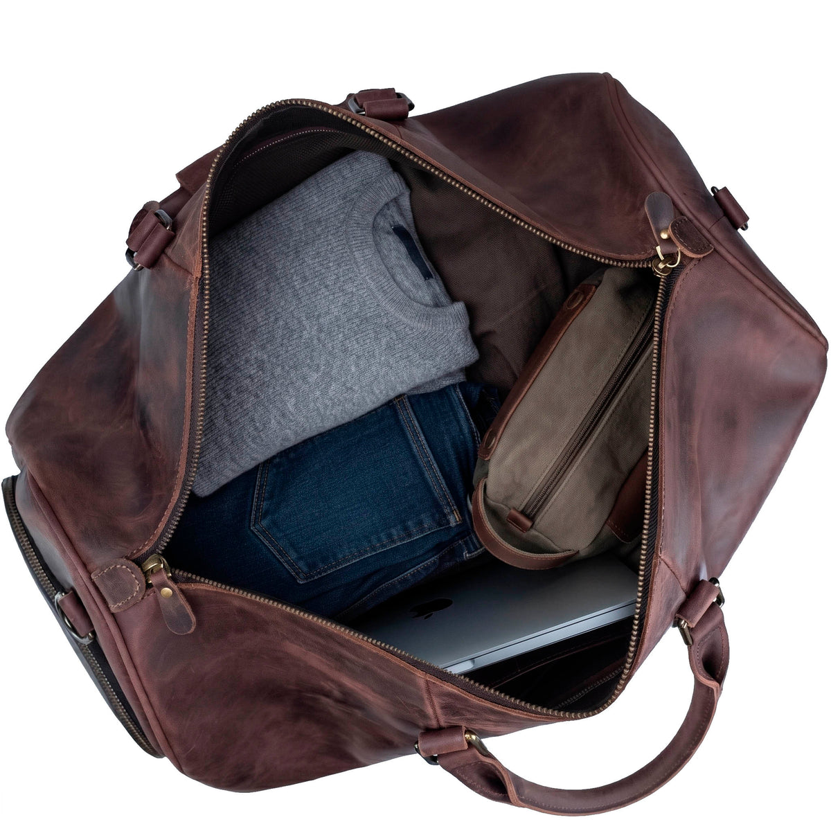 Sac de voyage en cuir Valmio Torvo