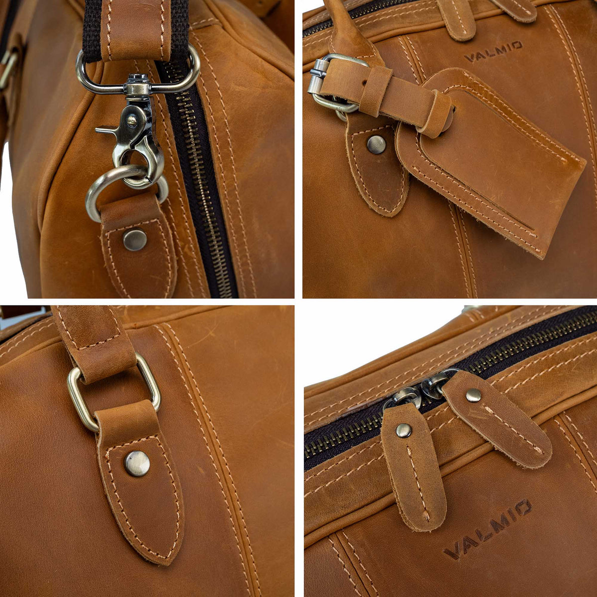 Sac de voyage en cuir vintage 2.0 Valmio