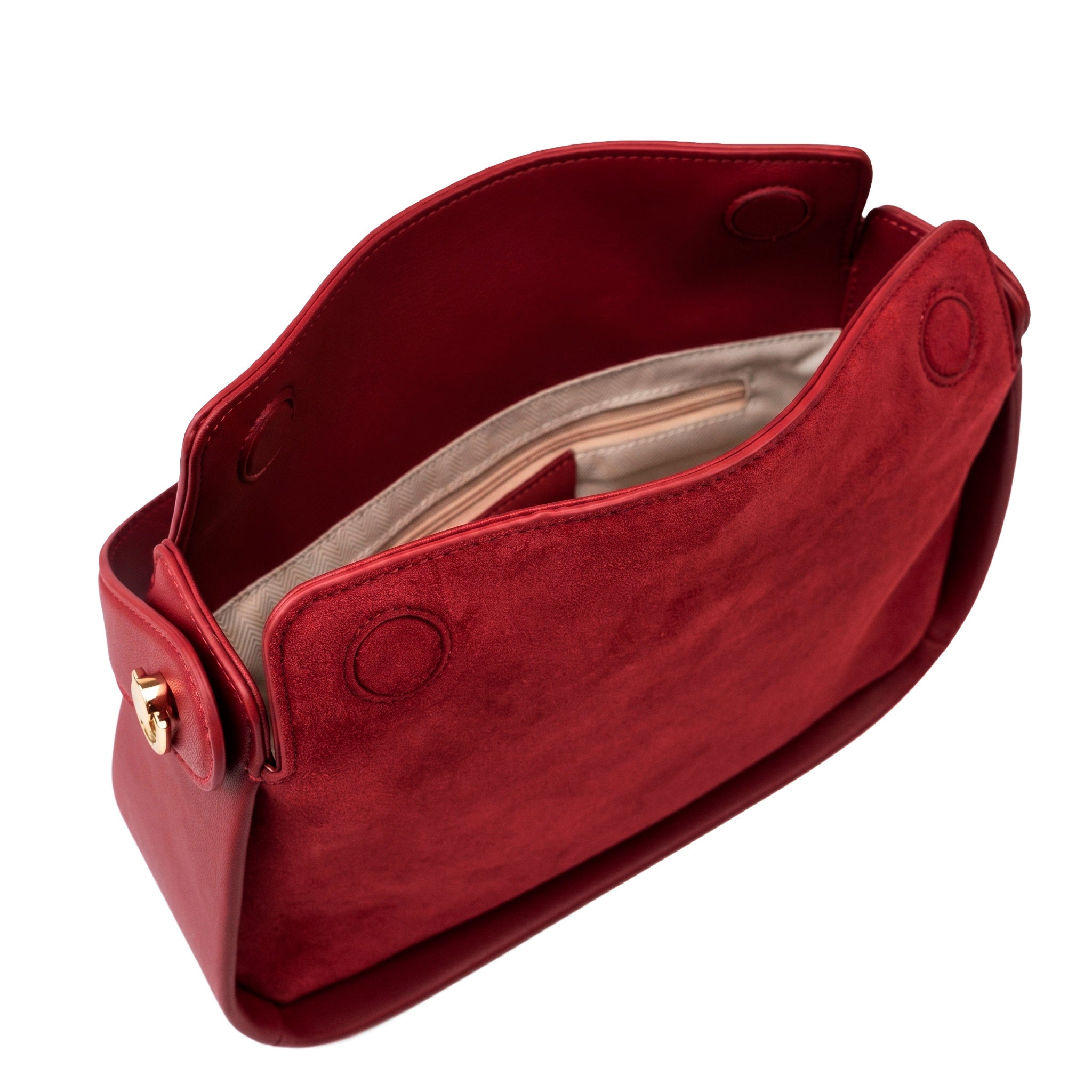 Valmio Nerissa Leder Damenhandtasche - Rot