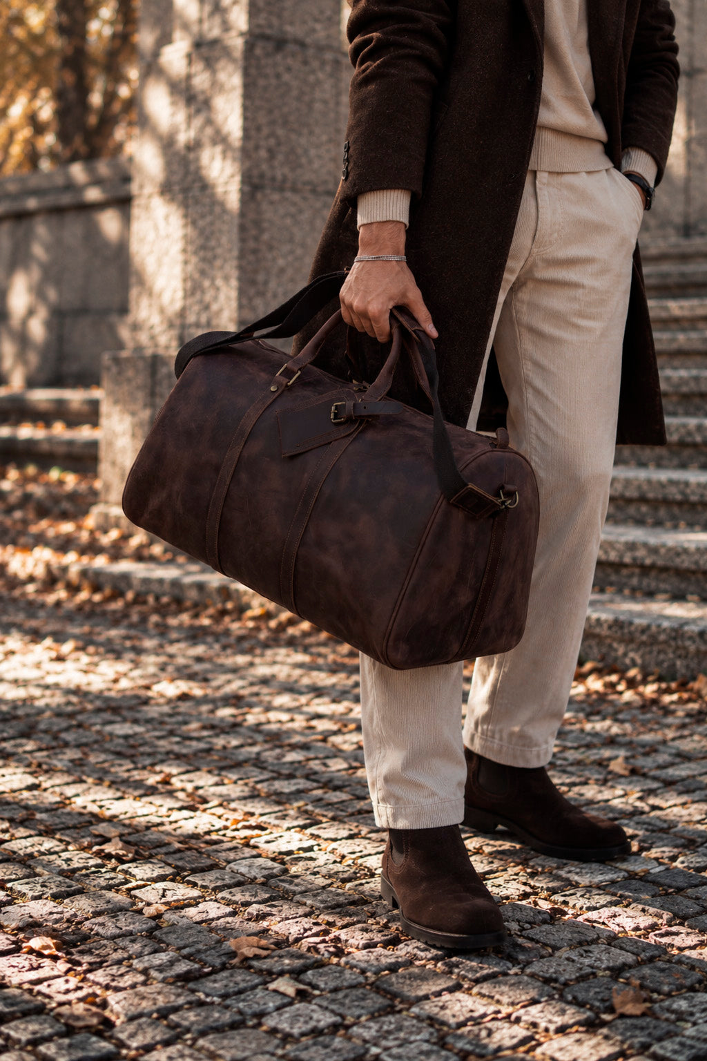 Sac de voyage en cuir Valmio Torvo